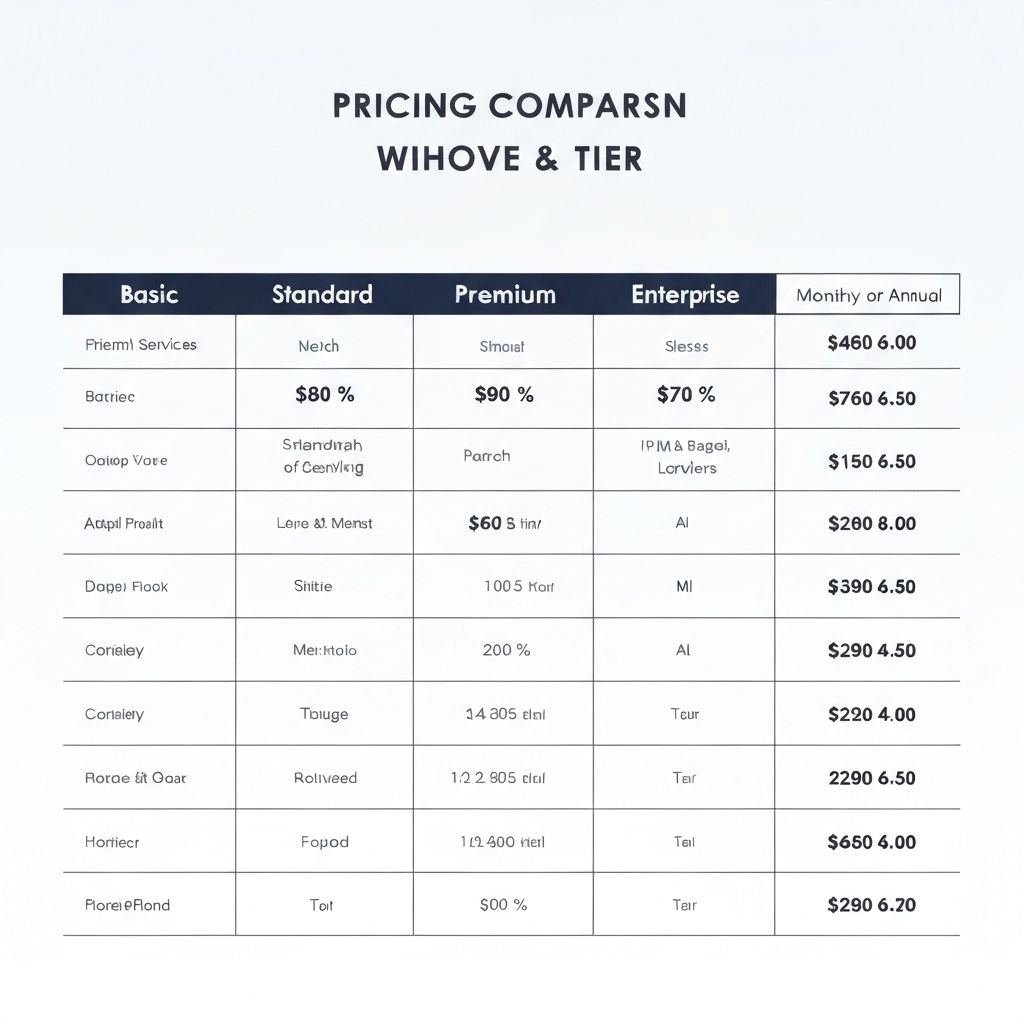 Wix Pricing Tiers Comparison